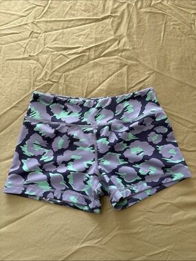 Lavender & Mint Printed Athletic Shorts